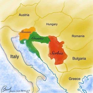 斯洛文尼亞(Slovenia)、克羅地亞(Croatia)和塞爾維亞(Serbia)酒會